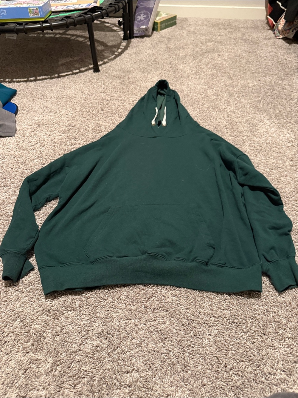 Women's Forest Green Hoodie Sweater - Brand